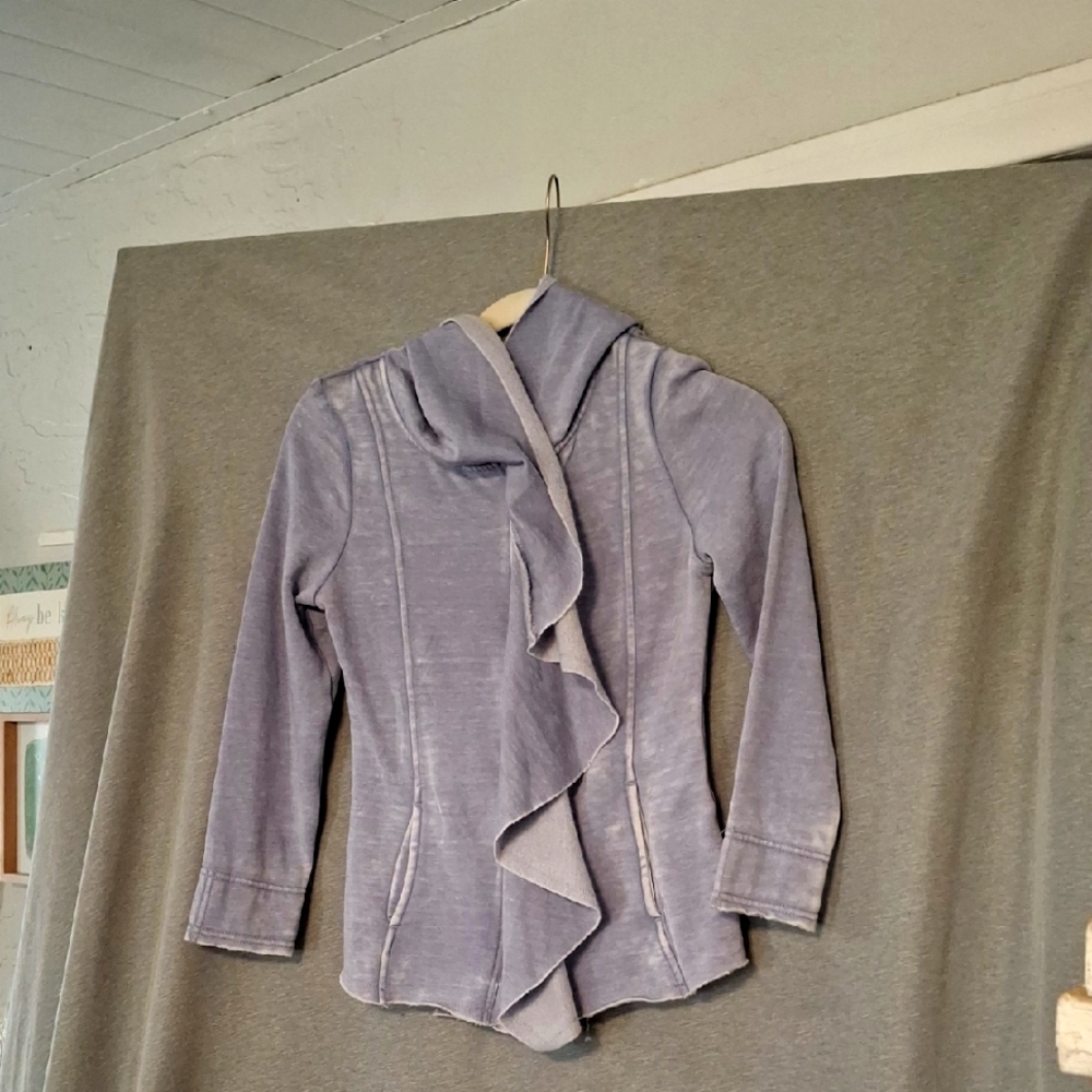 Women's Purple Ruffled Jacket